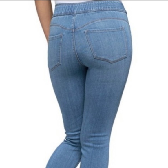 NYDJ CURVES 360 BY Not Your Daughters Jeans Release Hem Pull-On Jeans 8 Raw Hem - Picture 11 of 16